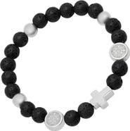 STEELTIME Men's Religious Beaded Bracelet