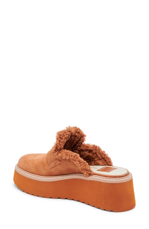 Dolce Vita Lelani Faux Fur Mule In Brown