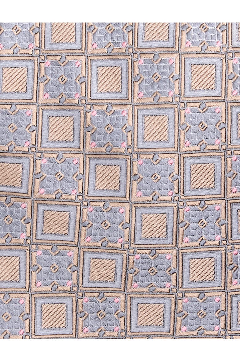 Big & Tall Small Square Silk Tie, Alternate, color, NEUTRAL