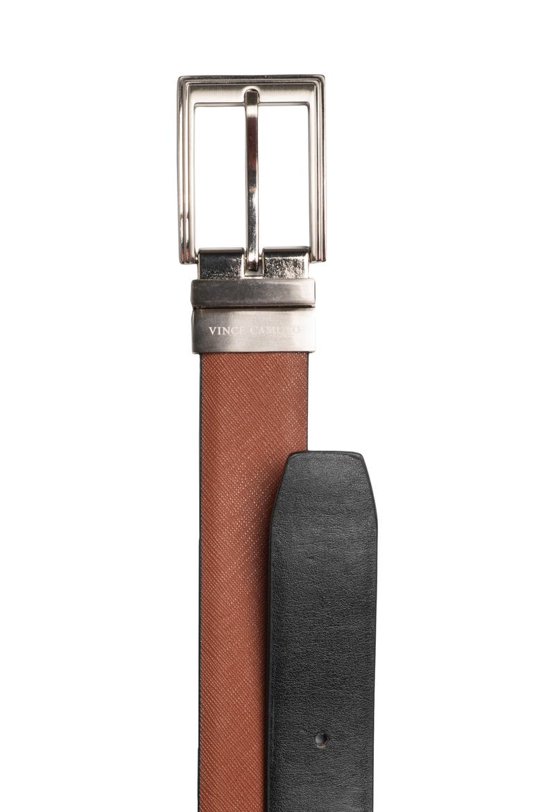 Reversible Leather Belt, Alternate, color, TAN/ BLACK