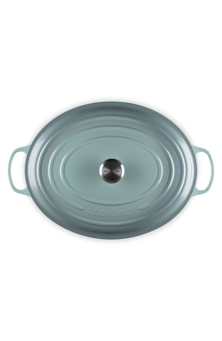 Le Creuset Signature 15 1/2-Quart Oval Enamel Cast Iron French/Dutch Oven, Alternate, color, Sea Salt