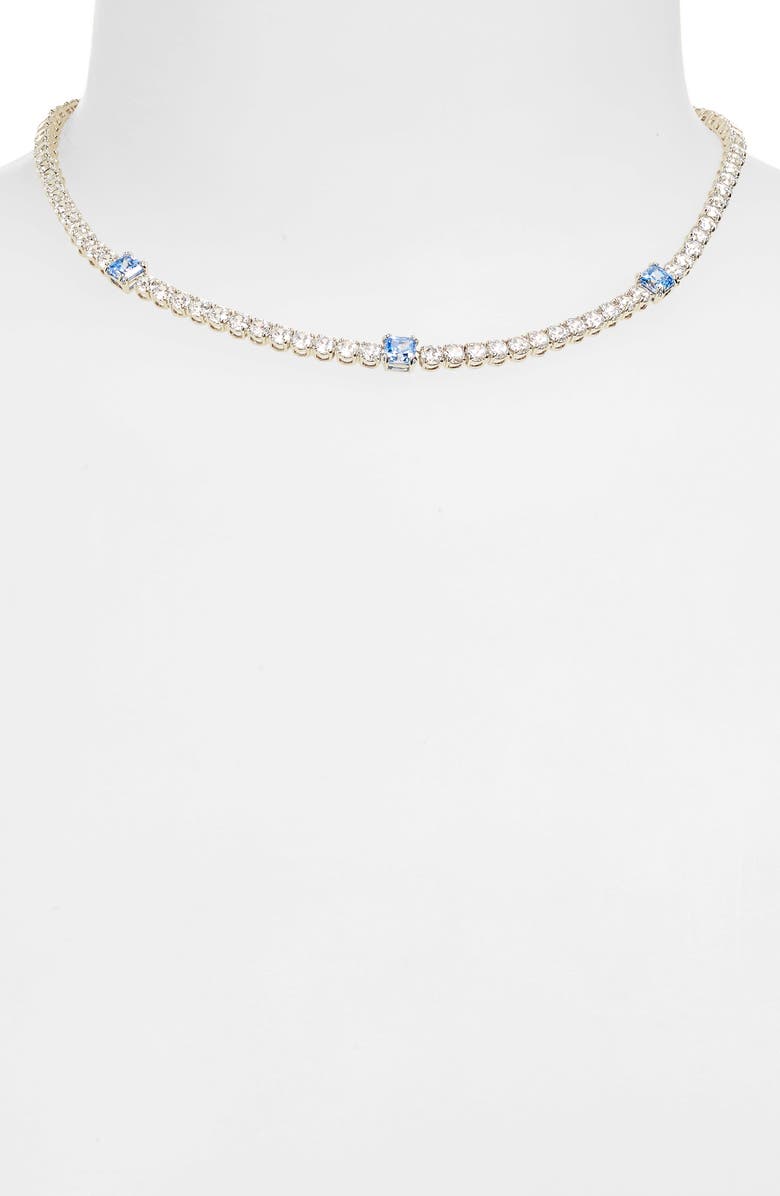 Swarovski Matrix Tennis Necklace, Alternate, color, 