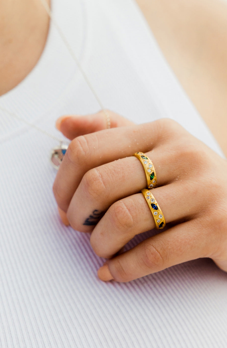 Birthdate Co. The March Birthstone Ring, Alternate, color, 