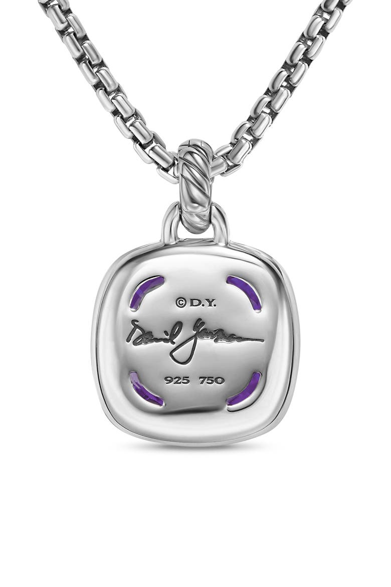 Albion® Pendant in Sterling Silver with 18K Yellow Gold & Amethyst, 15mm, Alternate, color, AMETHYST