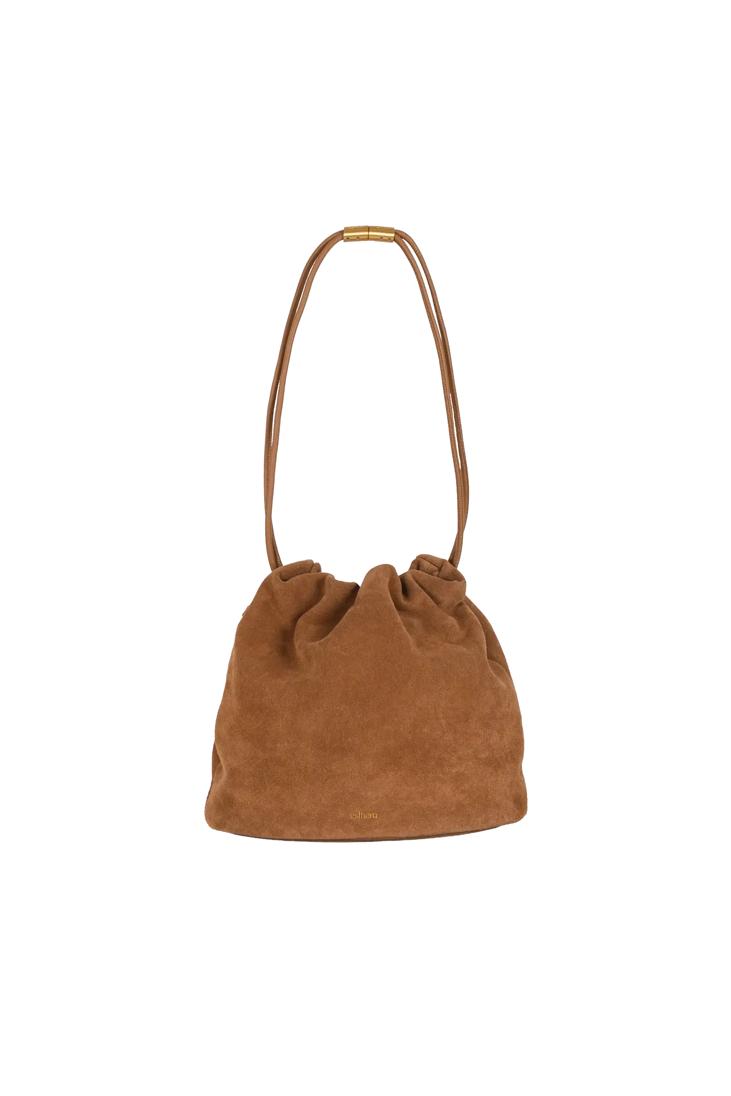 Suede Leather Pouch Bag, Alternate, color, Light Brown