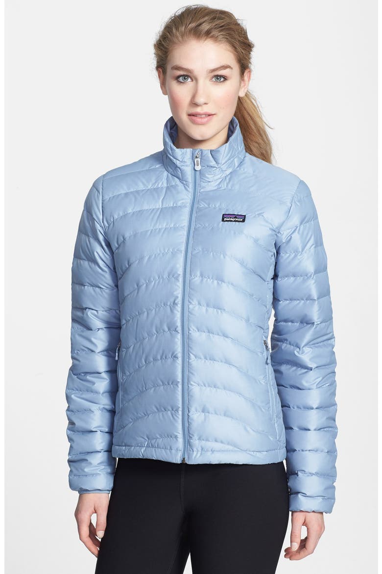 'Down Sweater' Jacket, Main, color, LEADEN BLUE