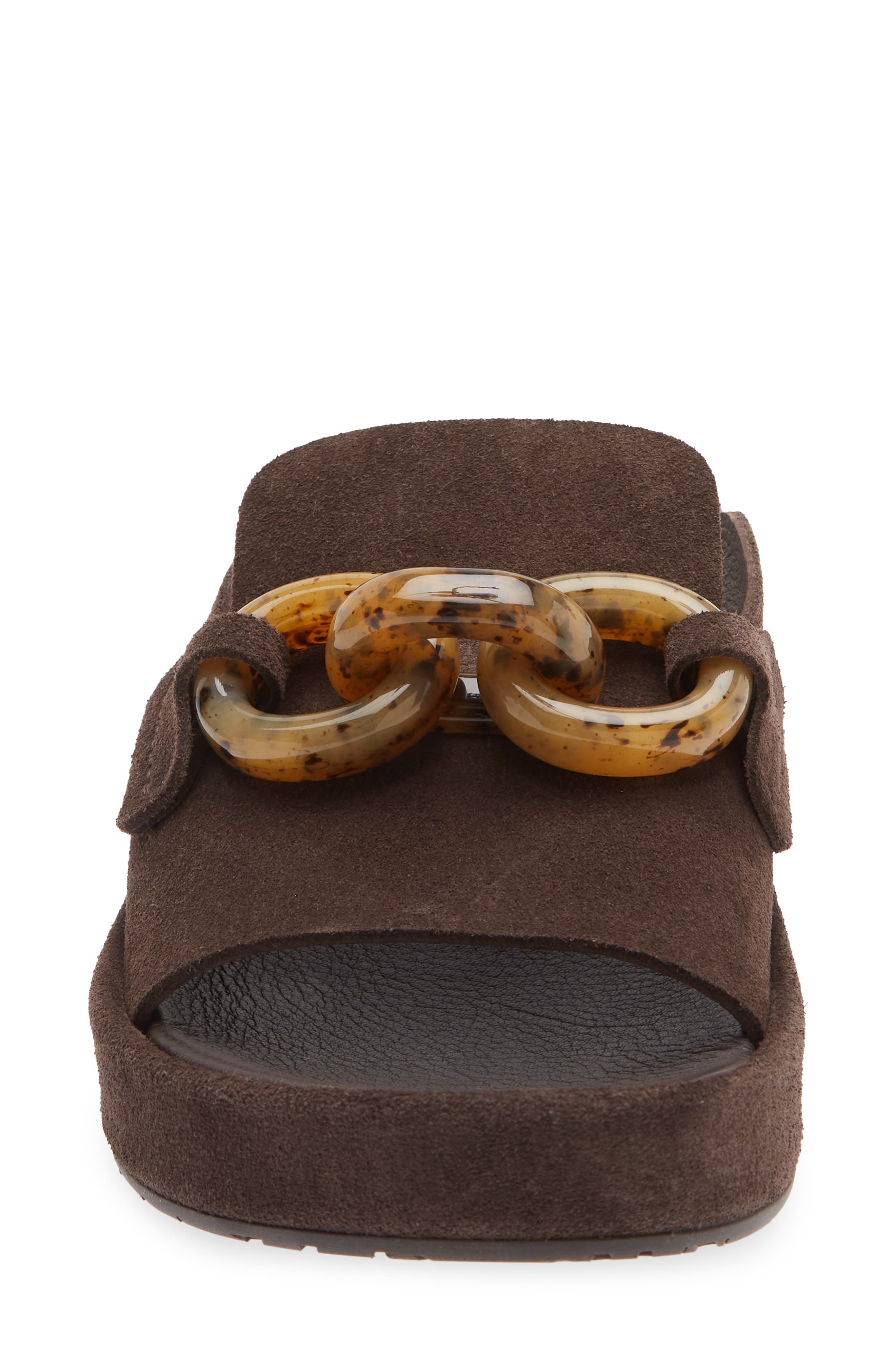 Pedro Garcia Lua Slide Sandal, Alternate, color, Brown Castoro-Tortoise
