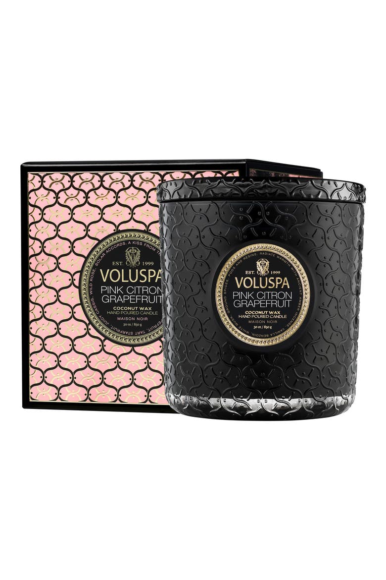 Pink Citron Grapefruit Boxed Luxe Candle, Main, color, NO COLOR