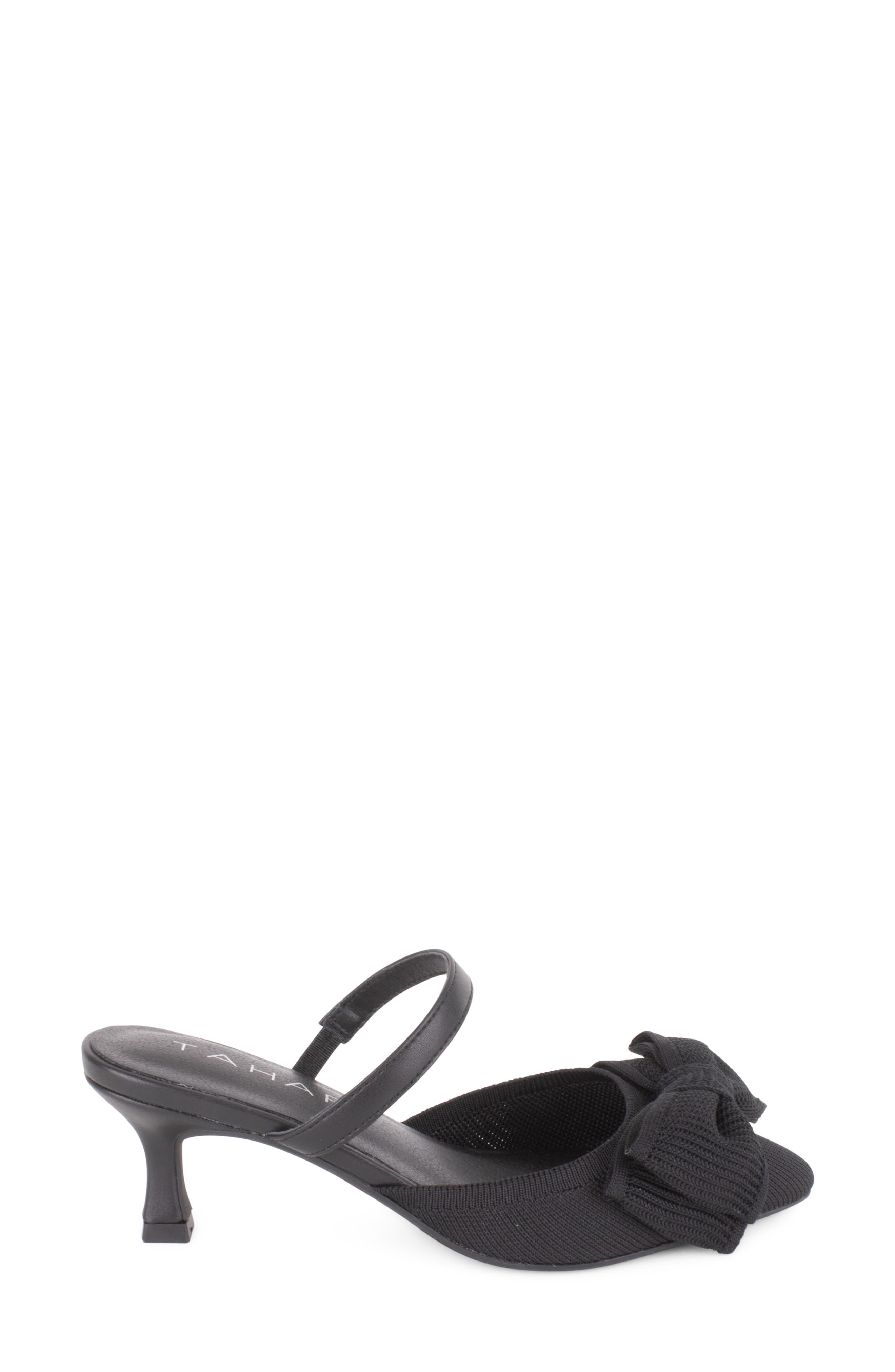 Tahari Monaco Kitten Heel Mule, Alternate, color, Black