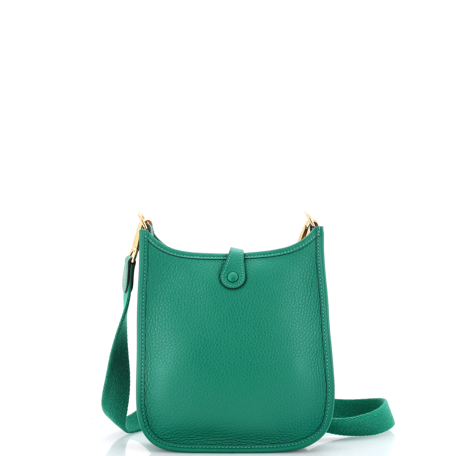 Pre-Owned Hermes Evelyne Bag Gen III Clemence TPM, Alternate, color, Vert Vertigo
