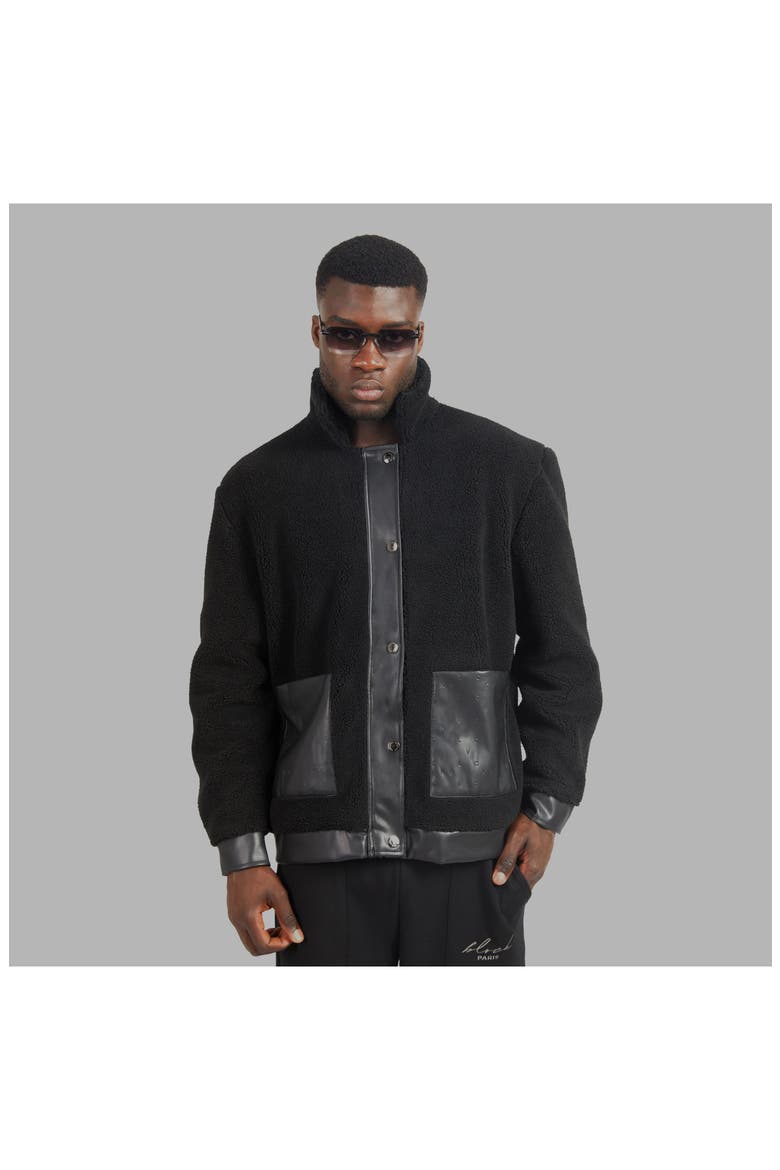 Blvck Shearling Jacket, Alternate, color, Black