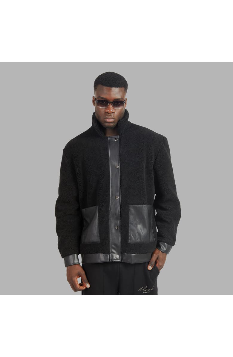 Blvck Paris Blvck Shearling Jacket, Alternate, color, Black