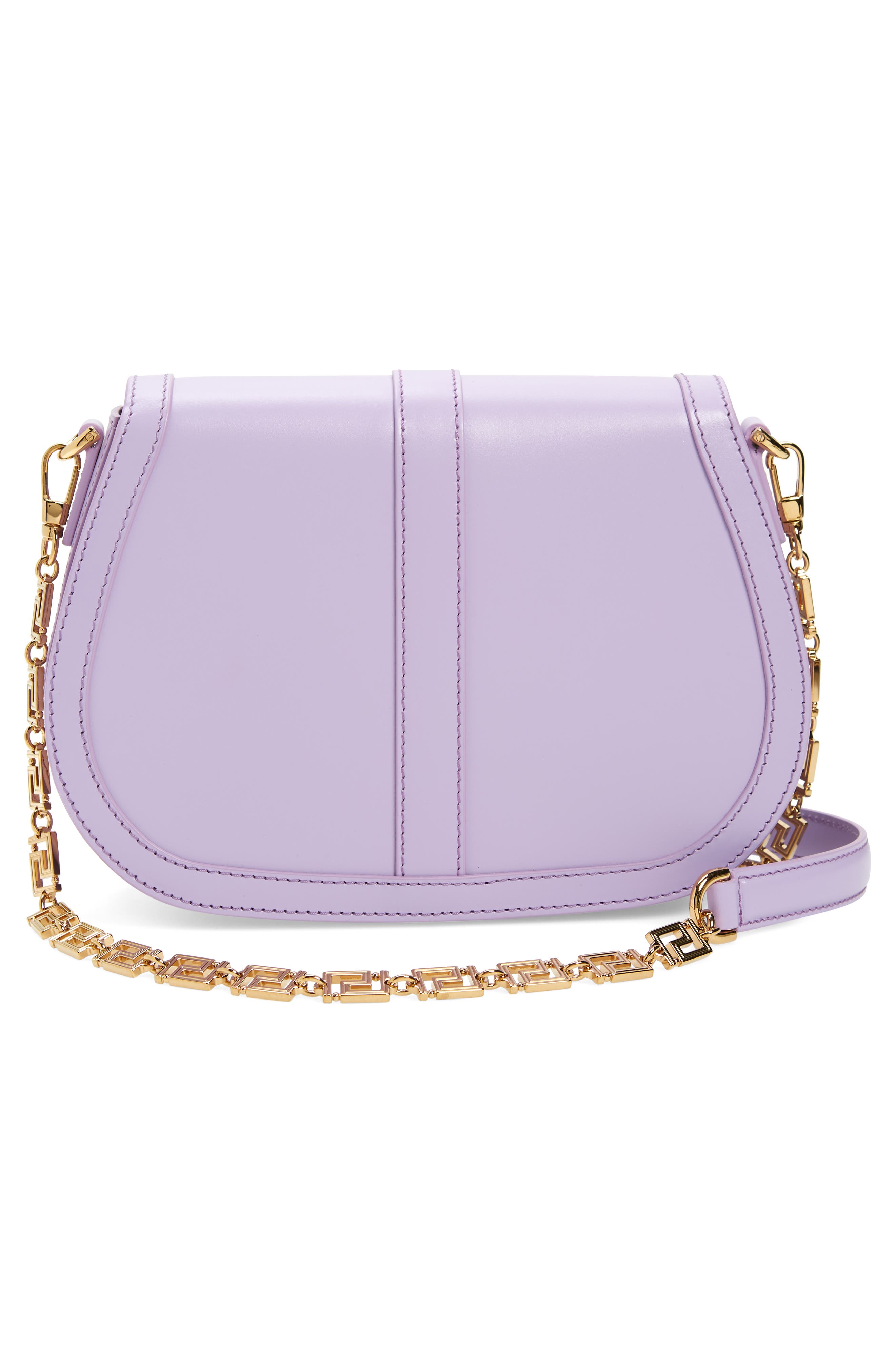 Versace Large Greca Goddess Leather Shoulder Bag, Alternate, color, 