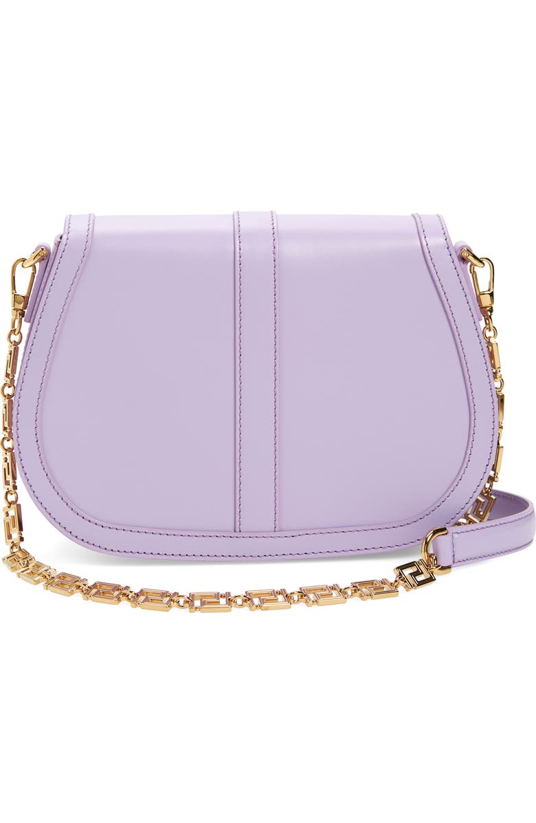 Versace Large Greca Goddess Leather Shoulder Bag, Alternate, color,