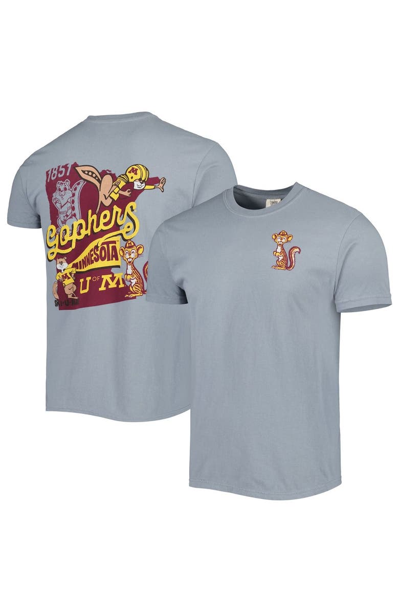 IMAGE ONE Men's Graphite Minnesota Golden Gophers Vault State Comfort T-Shirt, Main, color, 