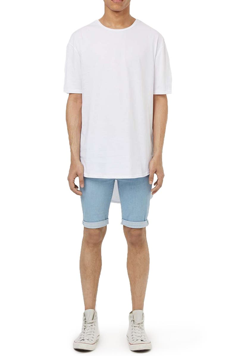 Topman Longline Crewneck T-Shirt, Alternate, color, 