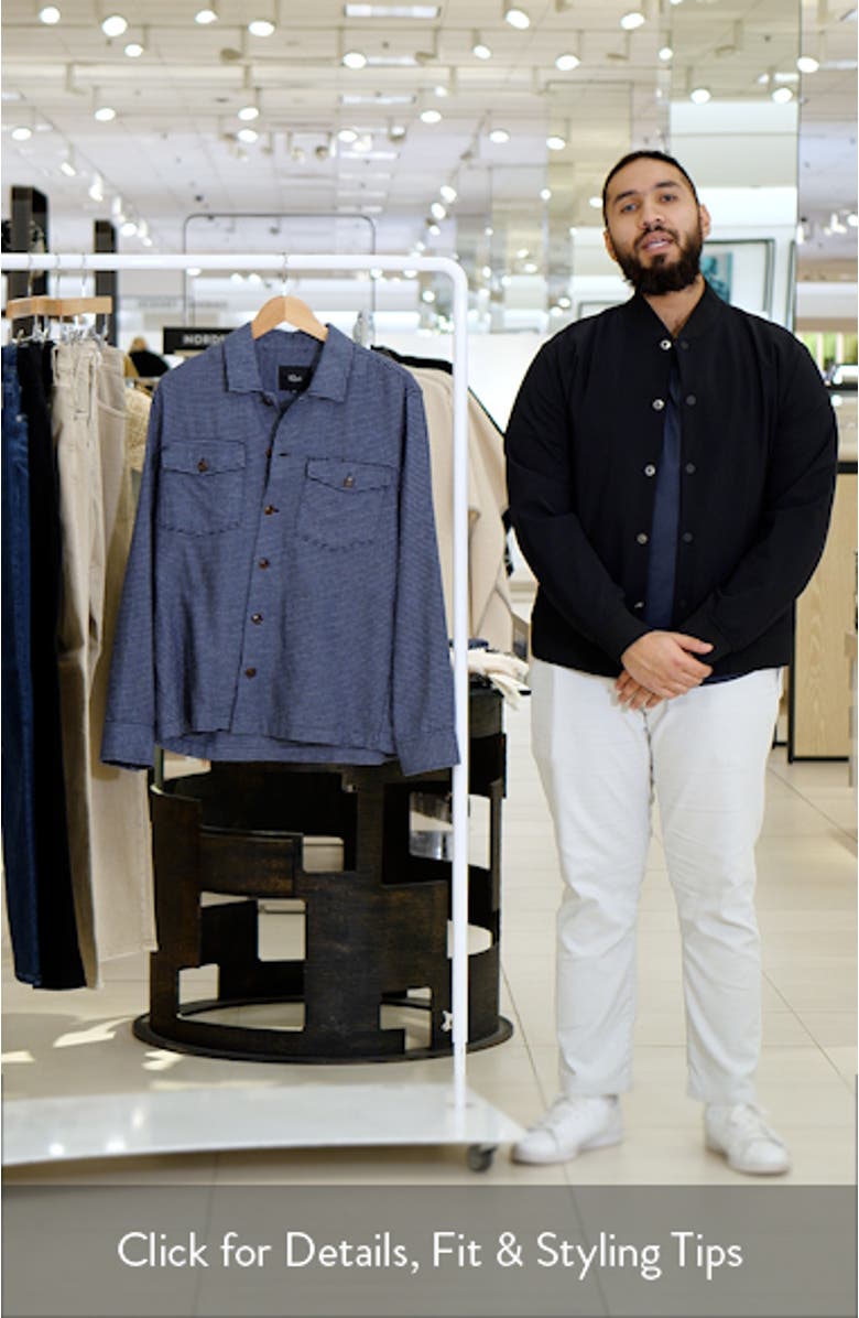 Kerouac Houndstooth Check Cotton Flannel Button-Up Shirt, sales video thumbnail