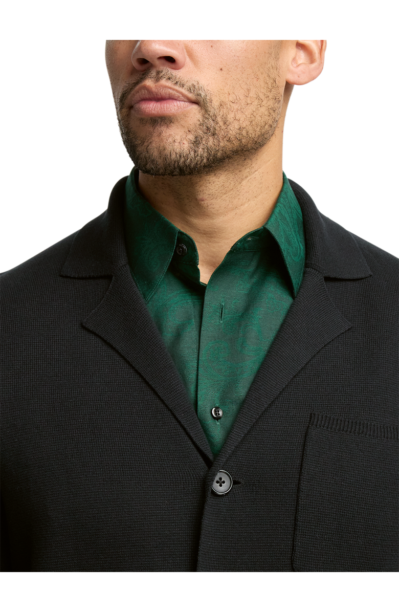 Paul Fredrick Cotton Notch Lapel Cardigan Sweater, Alternate, color, 