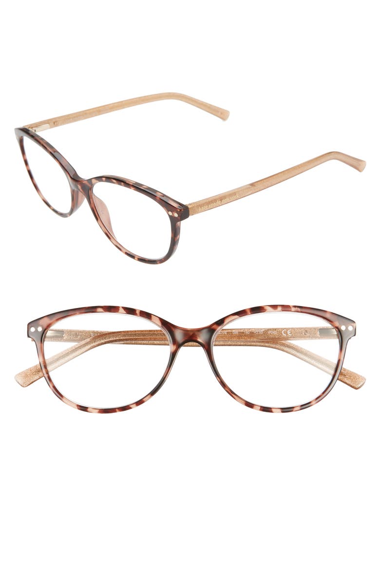 olive 53mm reading glasses, Main, color, DARK HAVANA