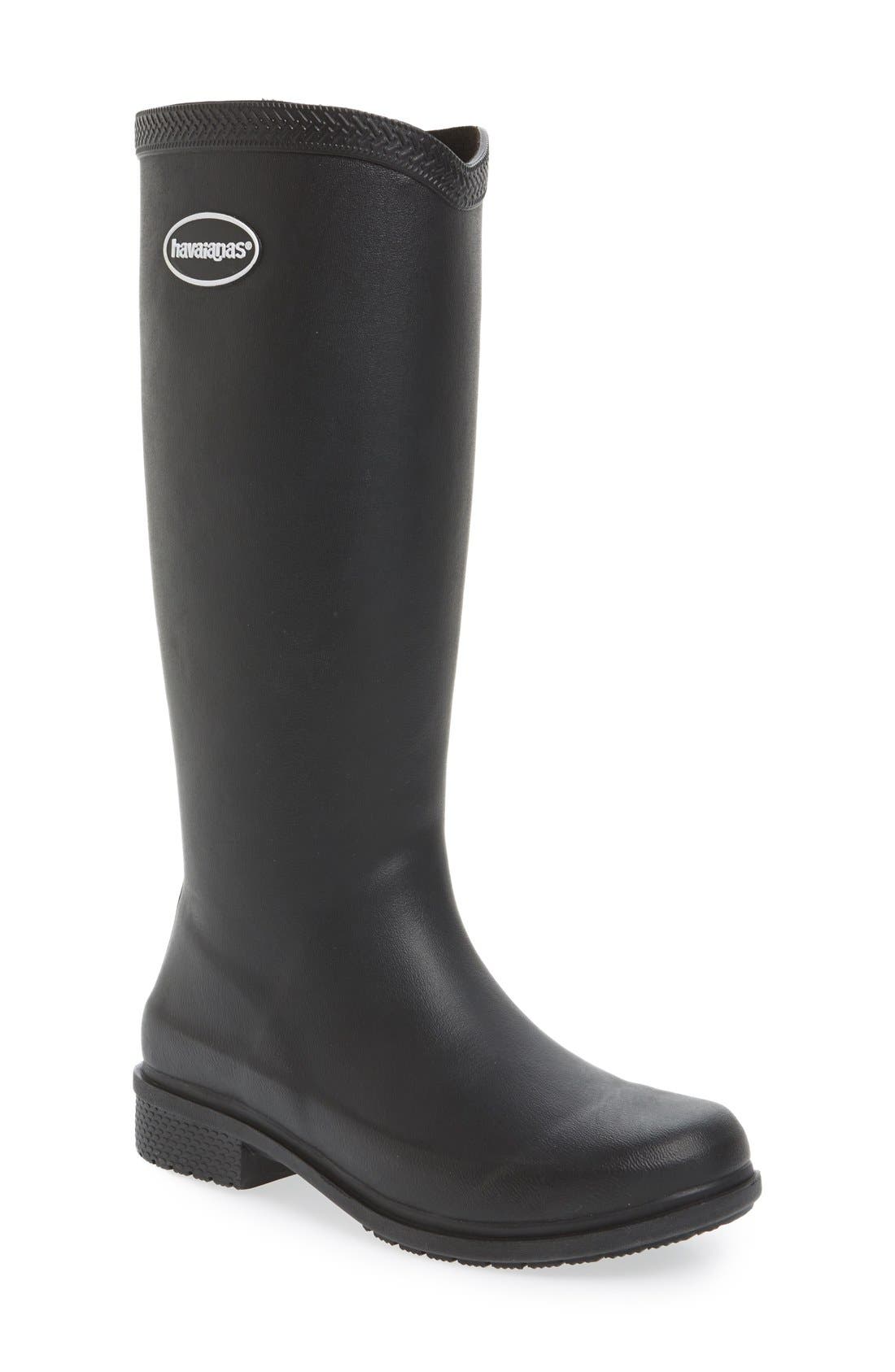 Havaianas 'Galochas Hi Matte' Waterproof Rain Boot, Main, color, 
