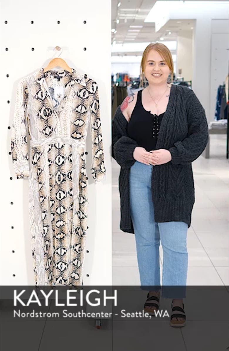 Print Pleated Shirtdress, sales video thumbnail