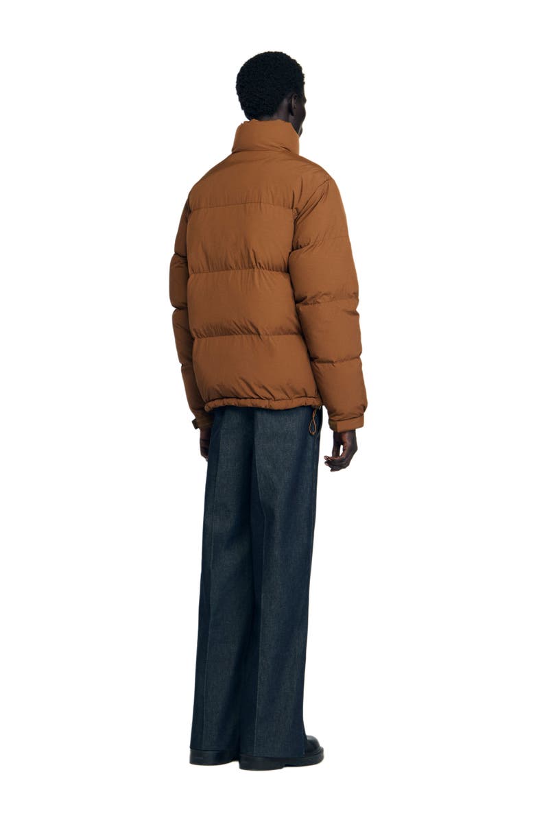 SANDRO Puffer with high collar, Alternate, color, Cognac