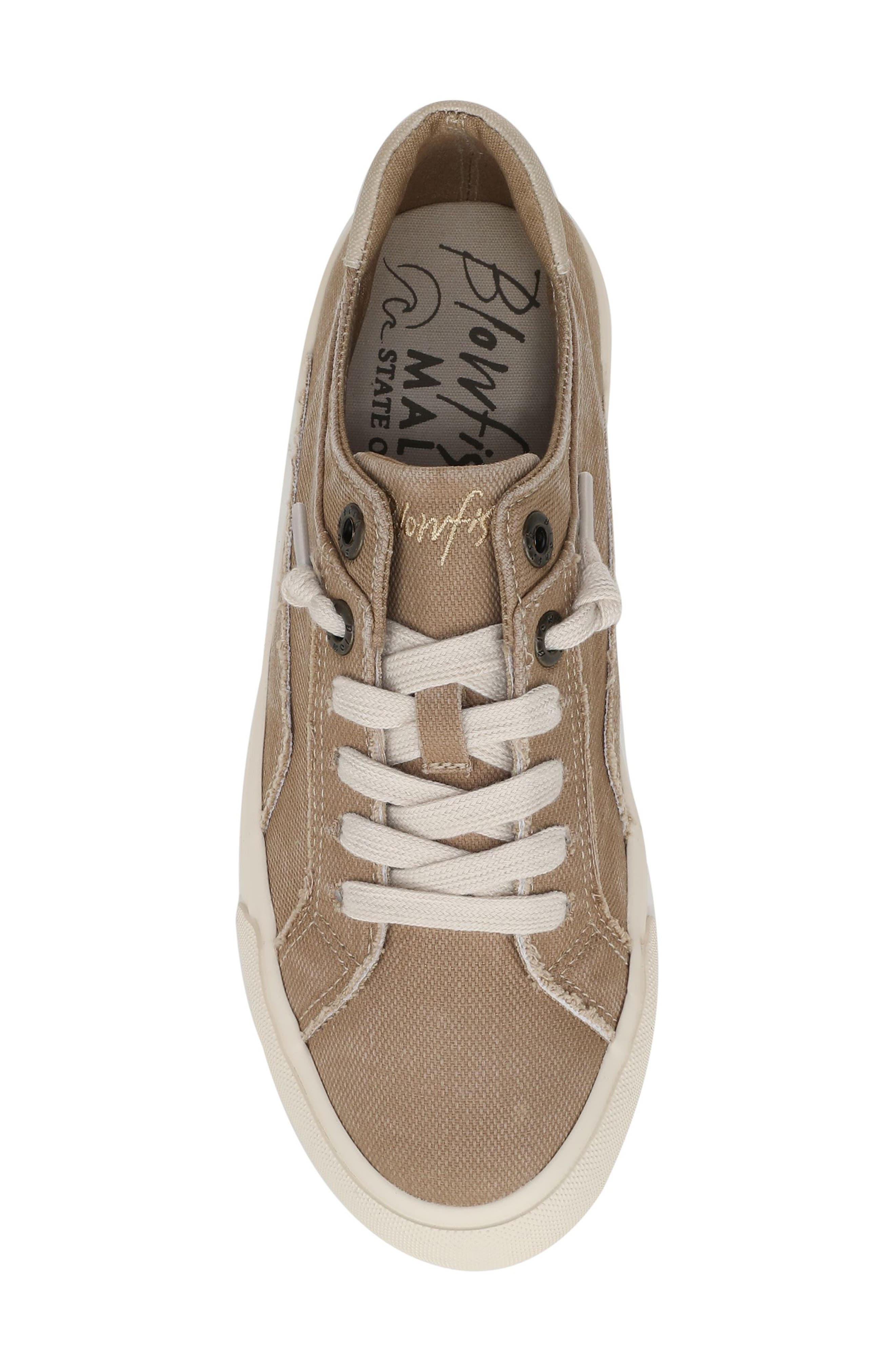 Blowfish Malibu Martina Washed Twill Sneaker, Alternate, color, Desert Khaki Canvas