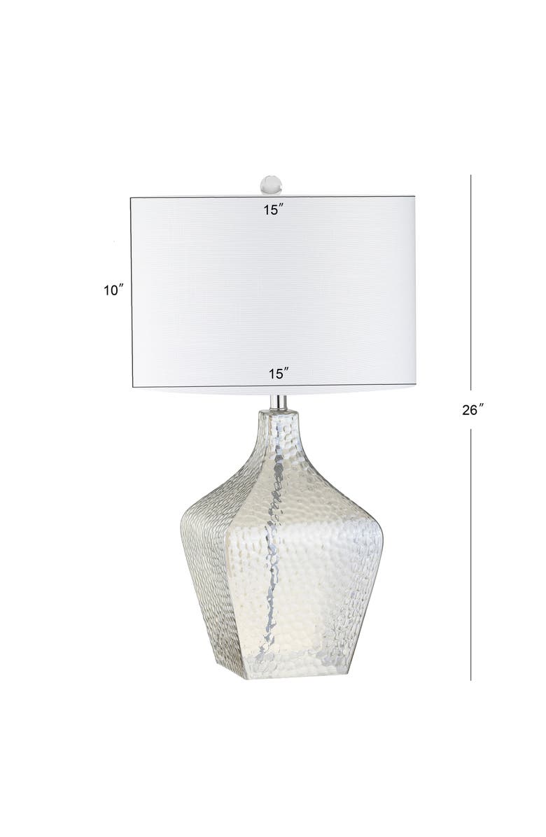 JONATHAN Y Jane 26" Glass LED Table Lamp, Clear, Alternate, color, Clear