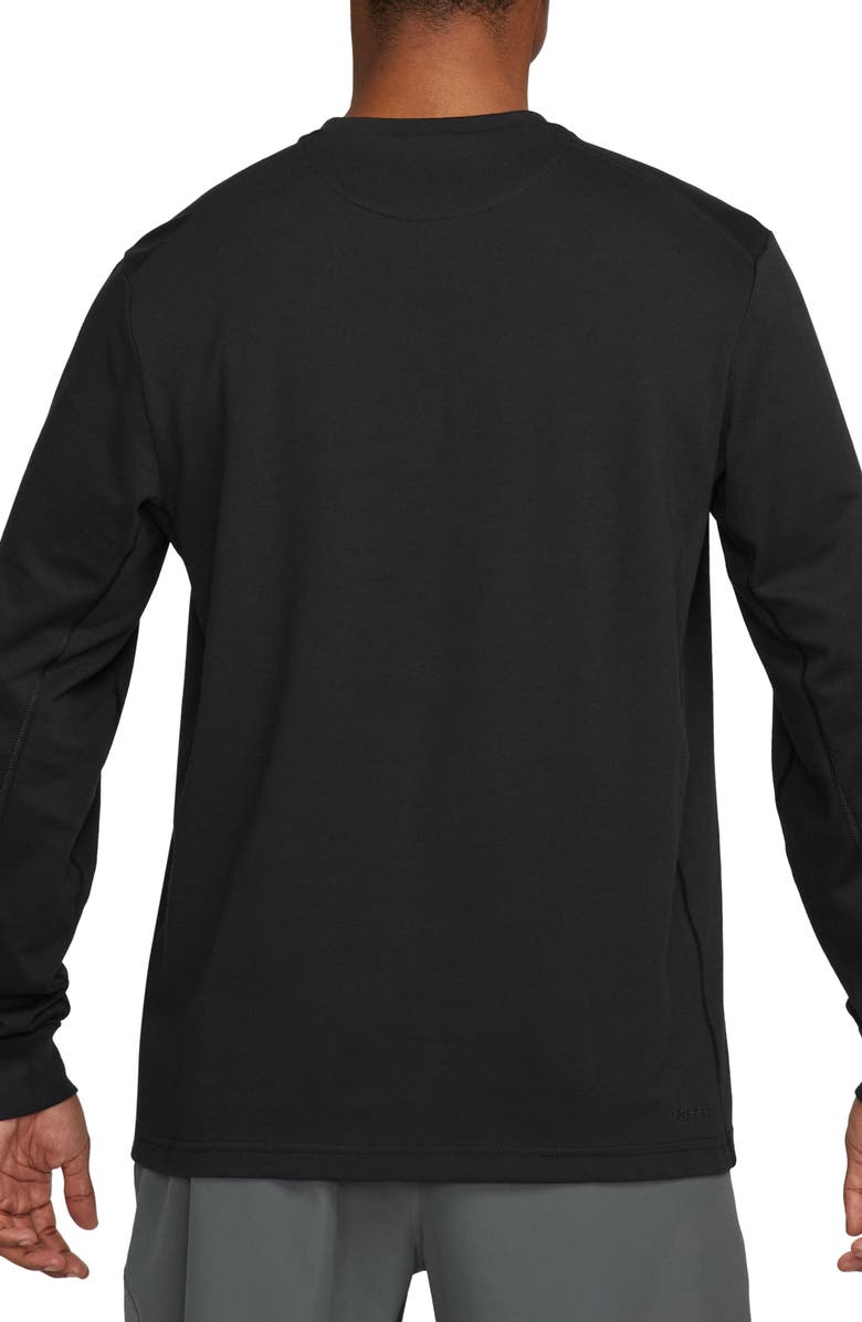 Nike Dri-FIT Primary Long Sleeve T-Shirt, Alternate, color, Black/ Black