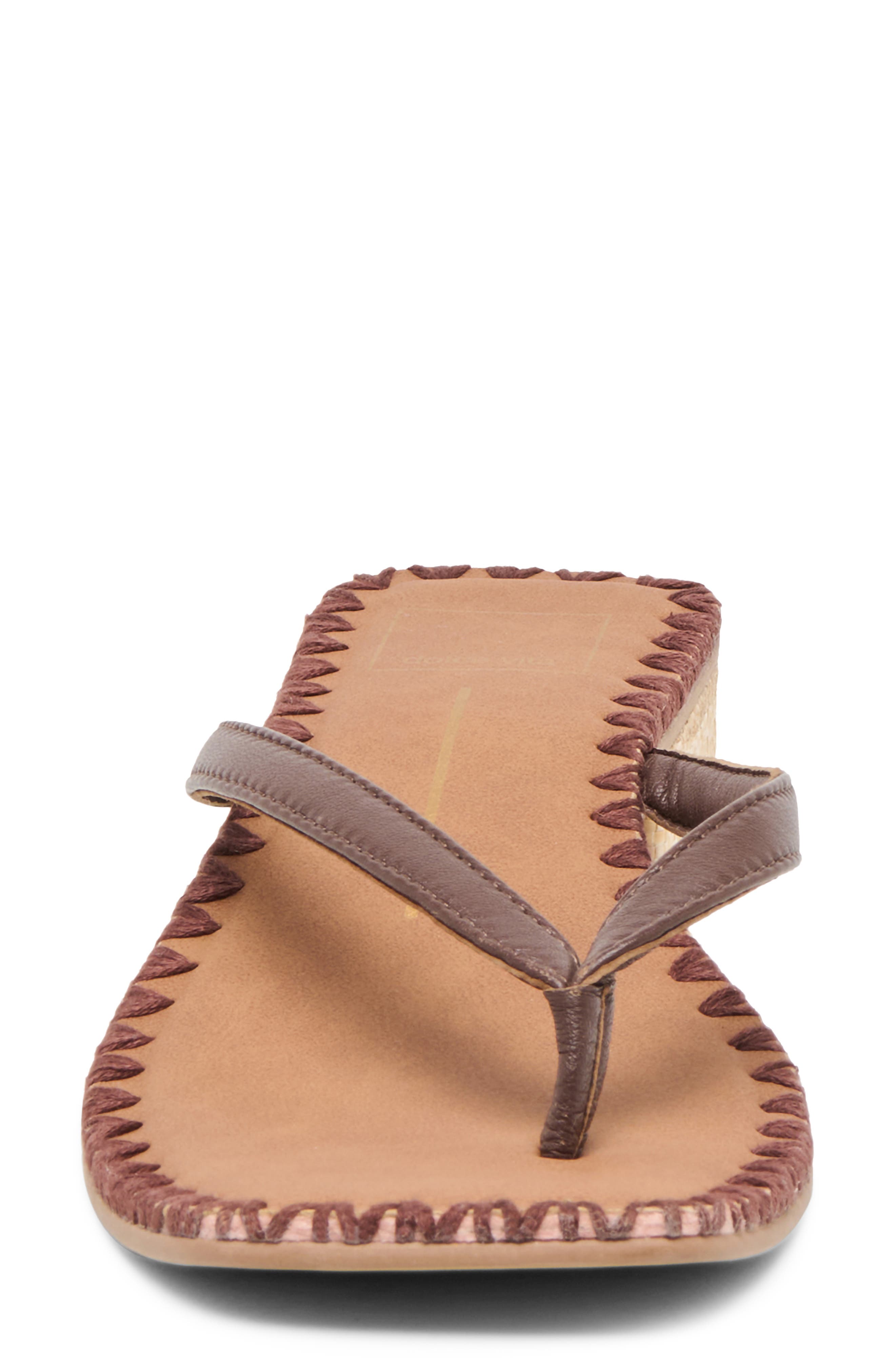 Dolce Vita Barty Flip Flop, Alternate, color, Dark Brown Stella