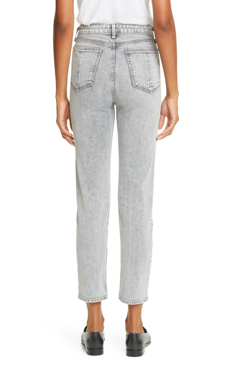 rag & bone Nina High Waist Ankle Cigarette Jeans, Alternate, color, 