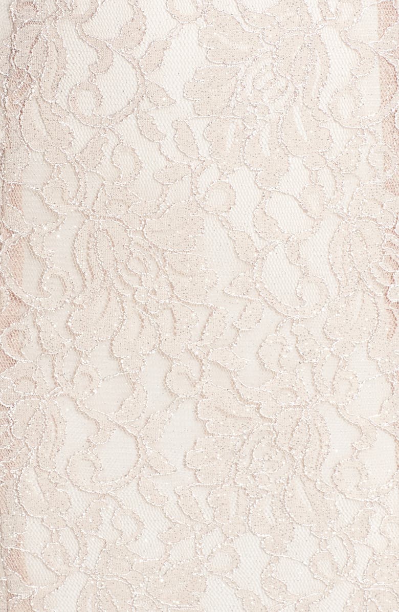 Morgan & Co. Glitter Lace Trumpet Gown, Alternate, color, 