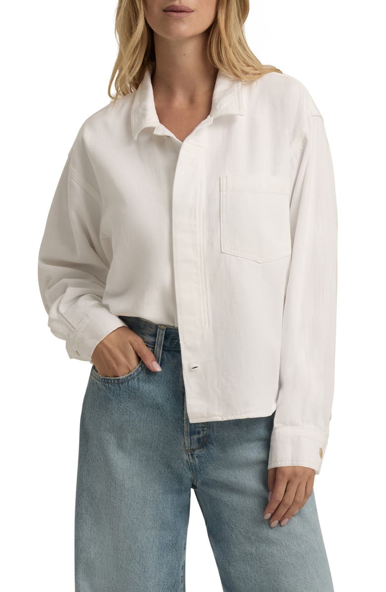 Favorite Daughter The Thinking About It Cotton Button-Up Shirt, Alternate, color, Knox