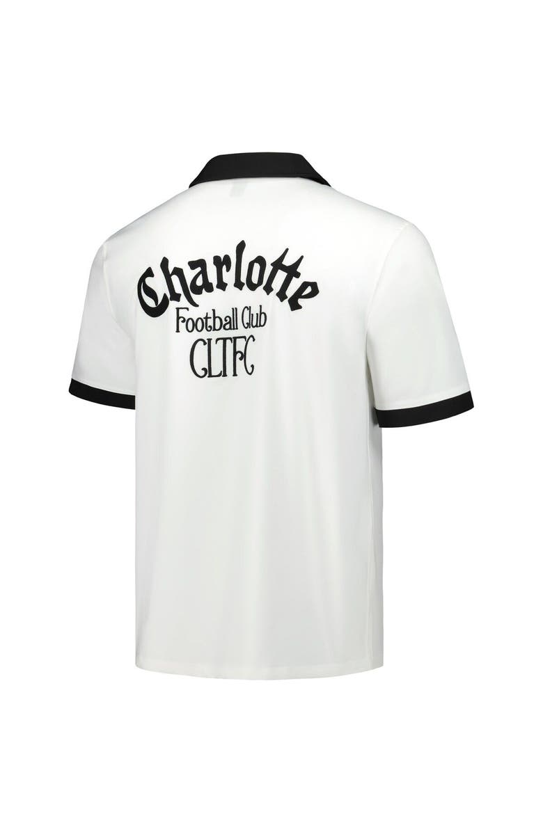 THE WILD COLLECTIVE Men's The Wild Collective  White Charlotte FC Bowler Button-Up Shirt, Alternate, color, White