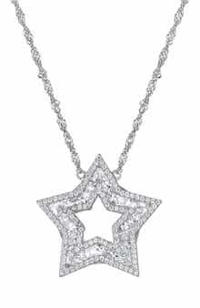 Star Cubic Zirconia Pendant Necklace