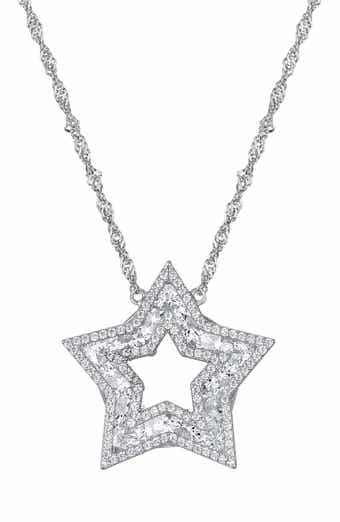 Star Cubic Zirconia Pendant Necklace