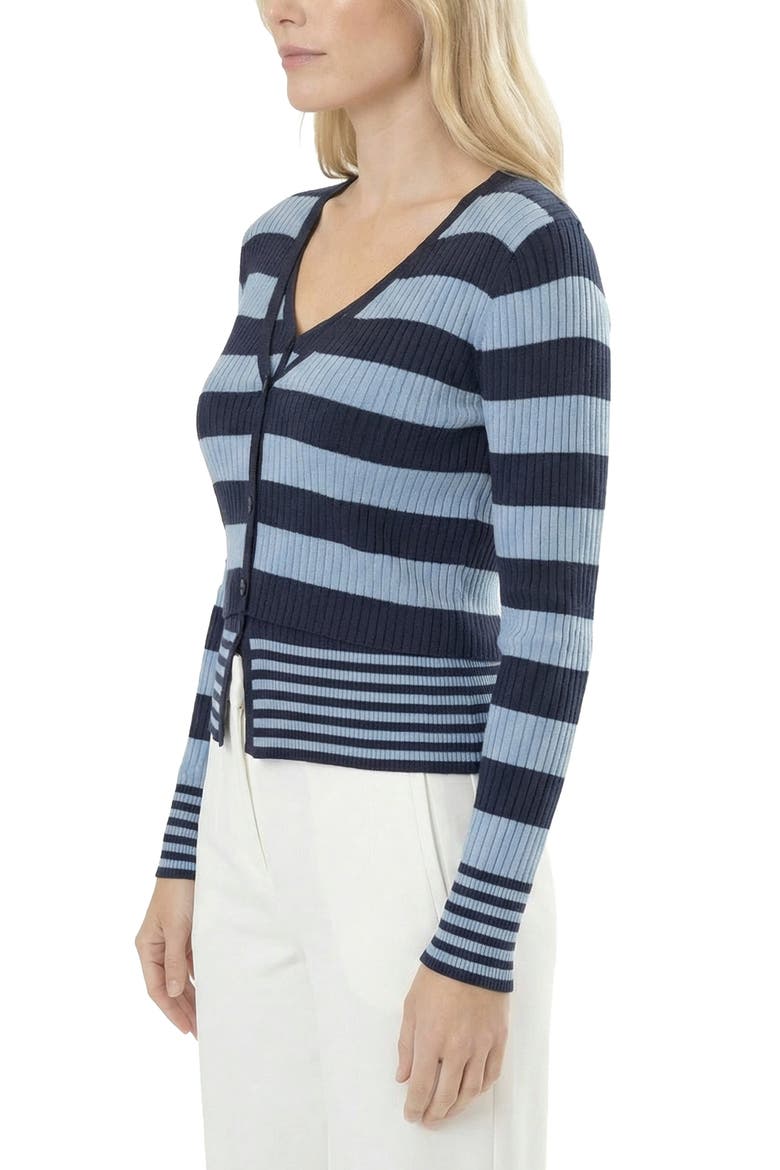 Striped Long Sleeve Knit Top, Alternate, color, LIGHT BLUE NAVY