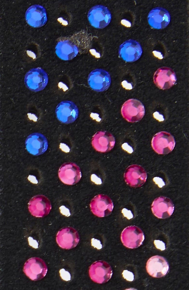 Kurt Geiger London Rainbow Rhinestone Mayfair Belt, Alternate, color, Rainbow Black