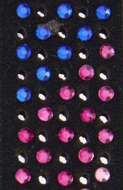 Kurt Geiger London Rainbow Rhinestone Mayfair Belt In Multi