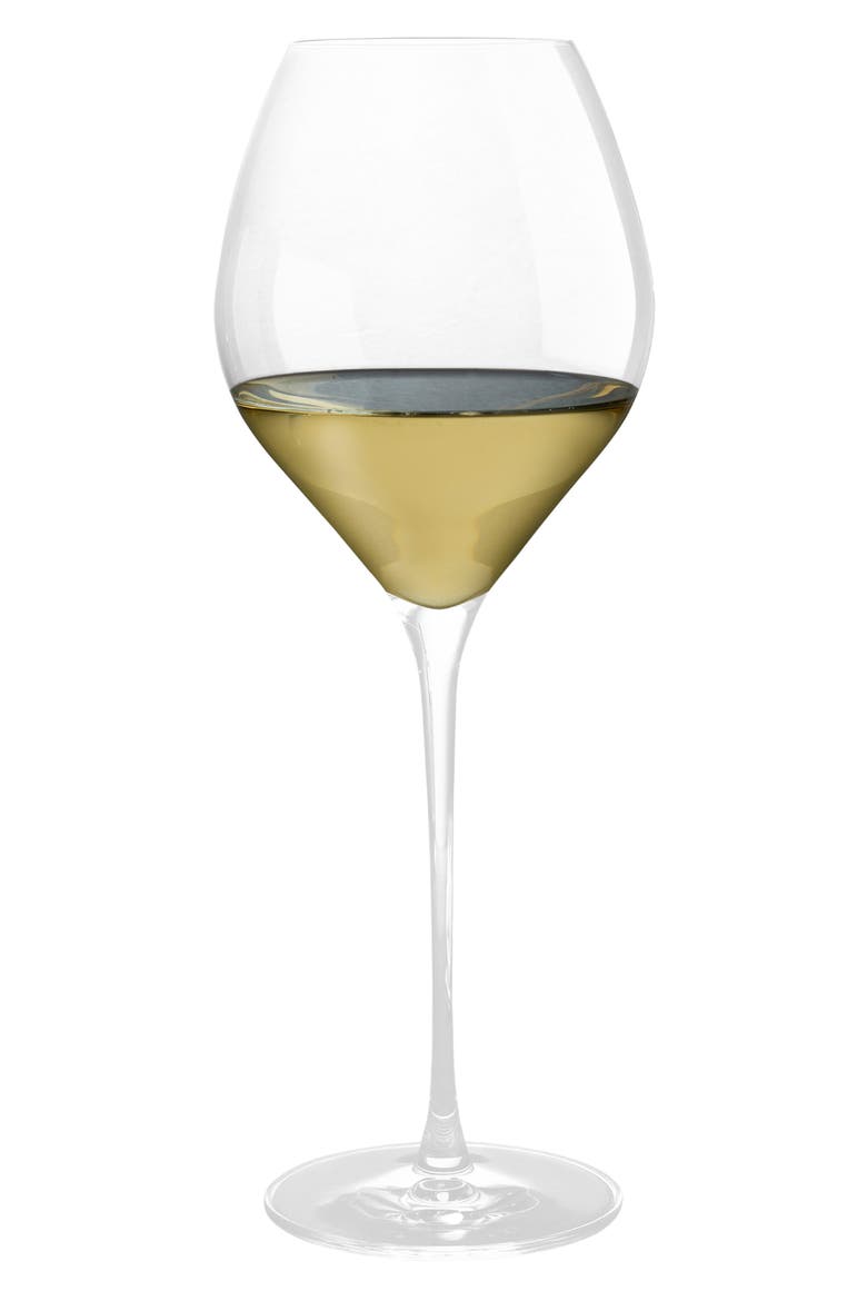 Fantasy Set of 2 White Wine Glasses, Alternate, color, CLEAR