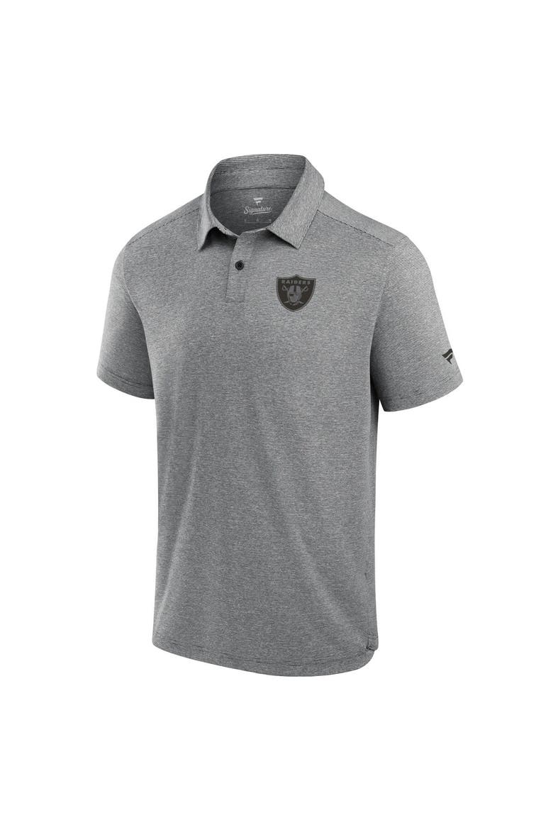 Men's Fanatics Signature Black Las Vegas Raiders Front Office Tech Polo Shirt, Alternate, color, Black