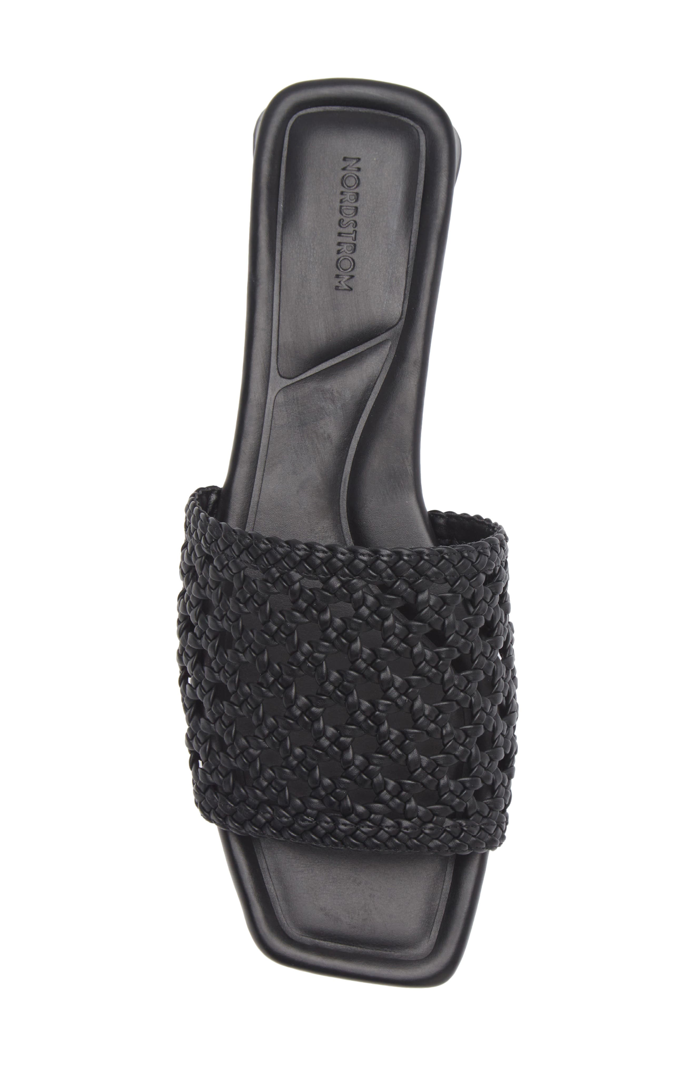 Nordstrom Babette Slide Sandal, Alternate, color, Black Caviar