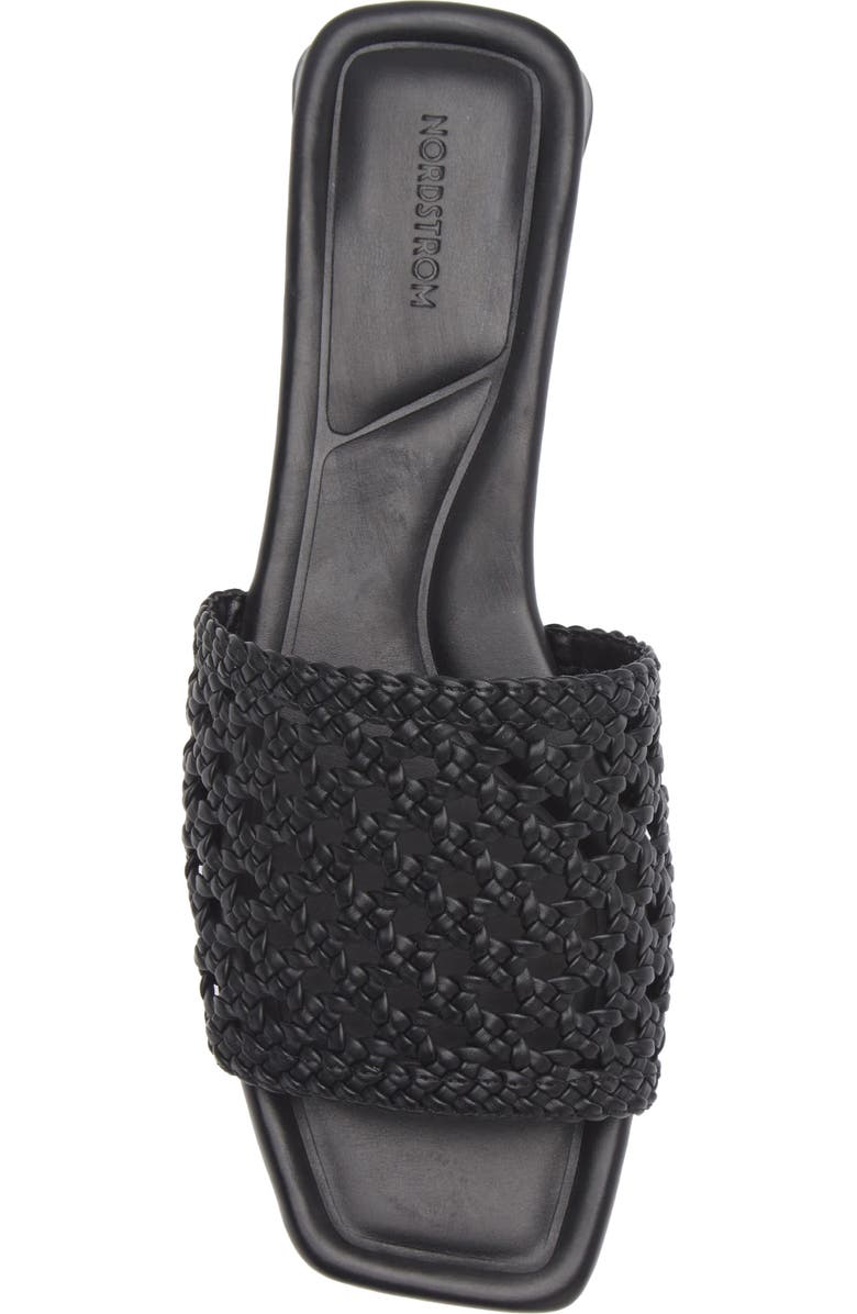 Nordstrom Babette Slide Sandal, Alternate, color, Black Caviar