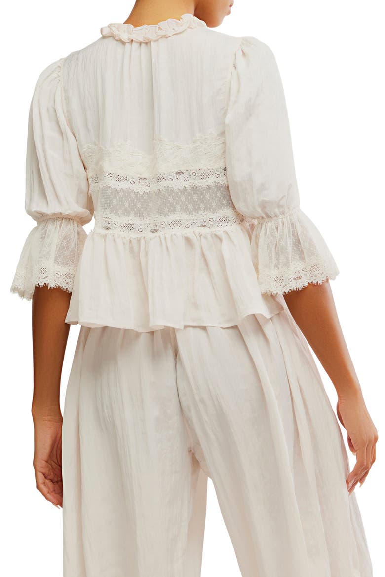 Intimately FP Forever Young Bed Jacket, Alternate, color, WHITE ALYSSUM