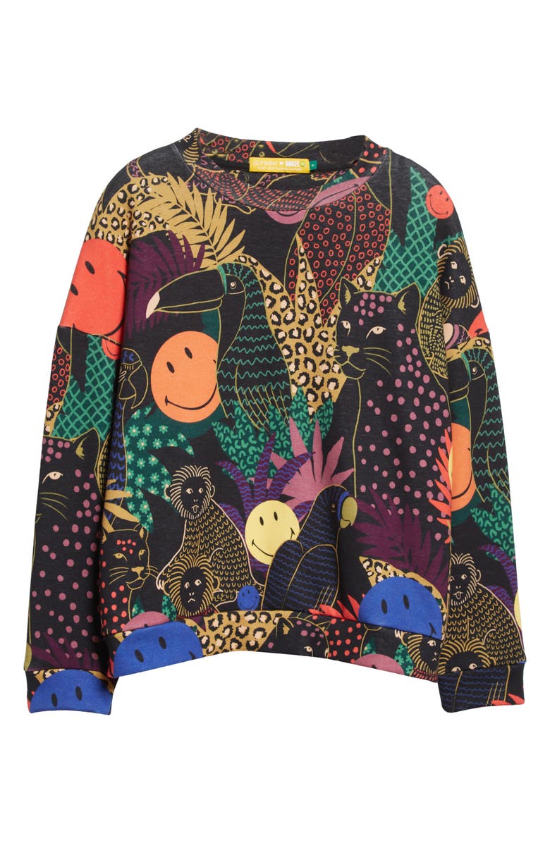 FARM Rio Pop Jungle Smiley Sweatshirt, Alternate, color,