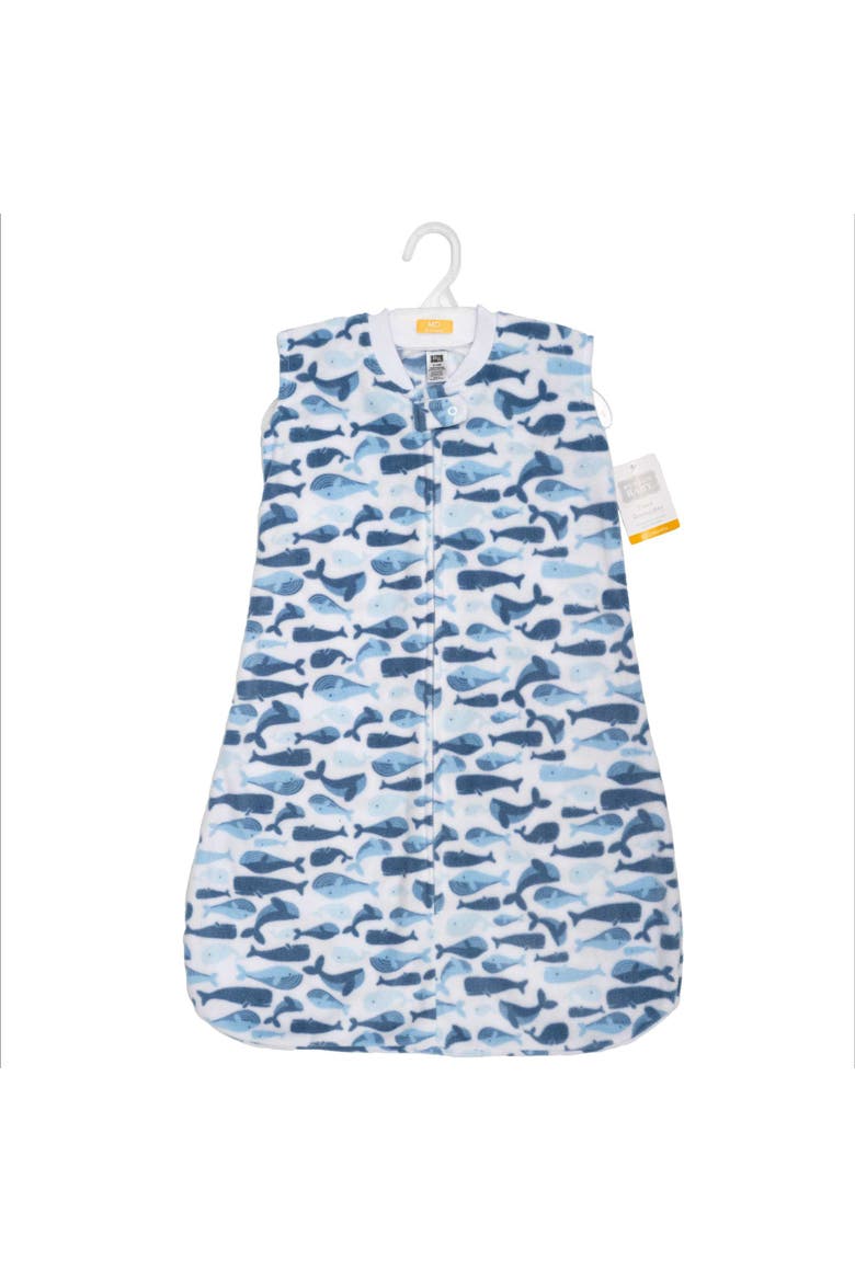 Plush Sleeping Bag, Sack, Blanket, Alternate, color, Cute Whales