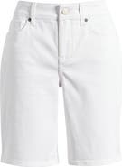 NYDJ Ella Side Slit Denim Bermuda Shorts