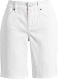 NYDJ Ella Side Slit Denim Bermuda Shorts