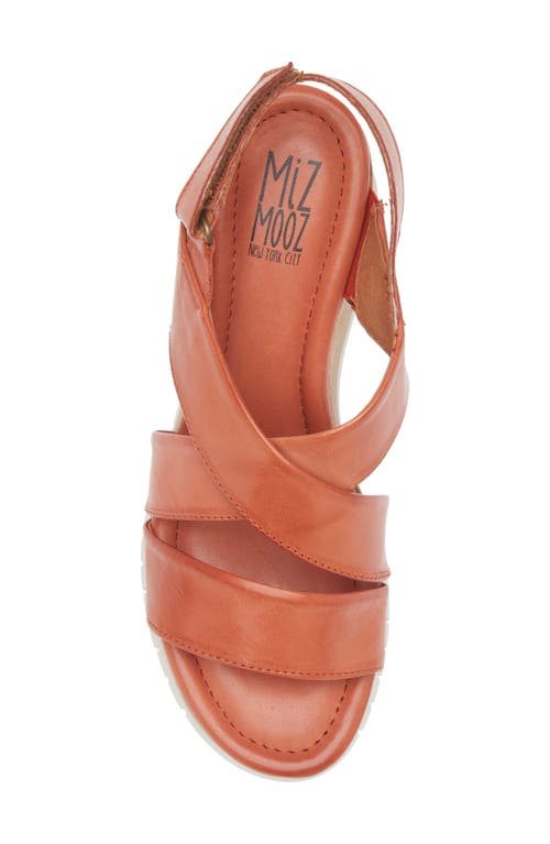 Miz Mooz Morgana Wedge Sandal In Brick