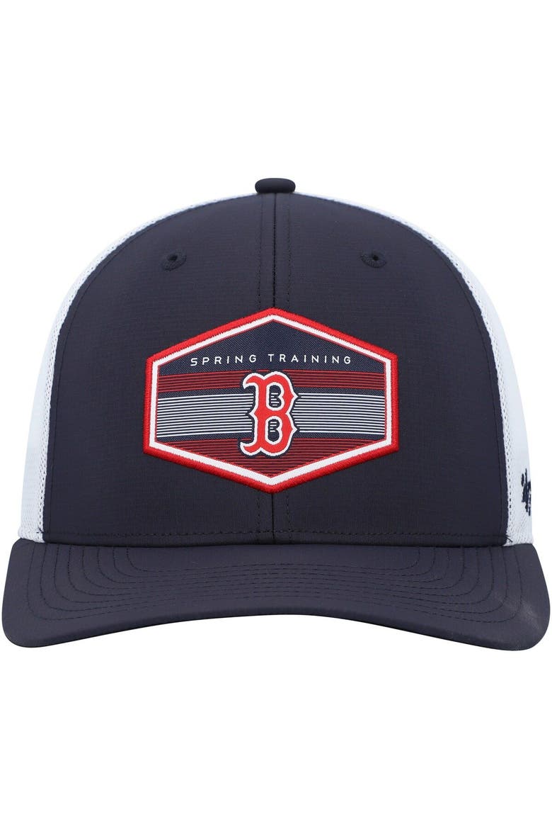 Men's '47 Navy/White Boston Red Sox Spring Training Burgess Trucker Adjustable Hat, Alternate, color, Navy